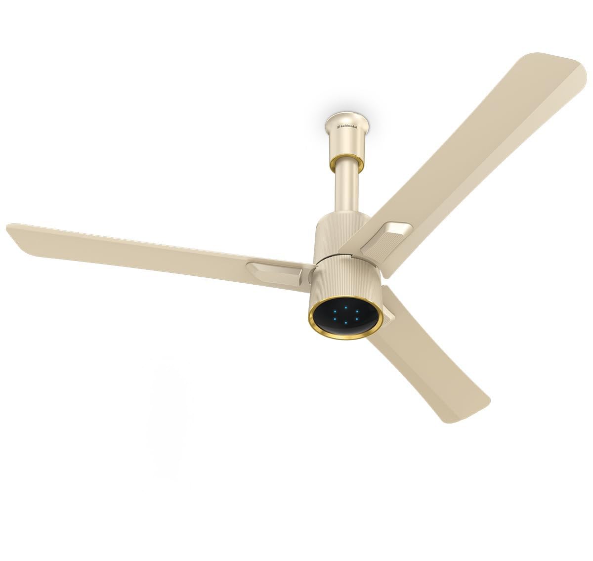 Hush Flo BLDC ceiling fan in Tuscany Gold finish